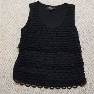 Monleau scallop crochet ruffle tank